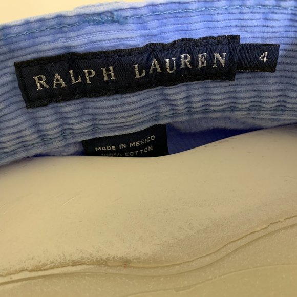 GUC Ralph Lauren light blue cord pants sz 4 - Picture 4 of 5